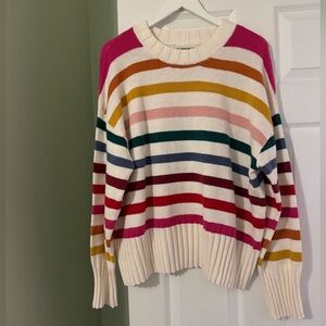 GAP Women's Colorful Striped Sweater